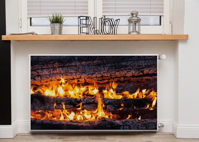 Cache Radiateur Magnétique 80x60 Cm - Design Cubes 3D Moderne, Facile à Poser, Protège Et Décore Sans Perçage