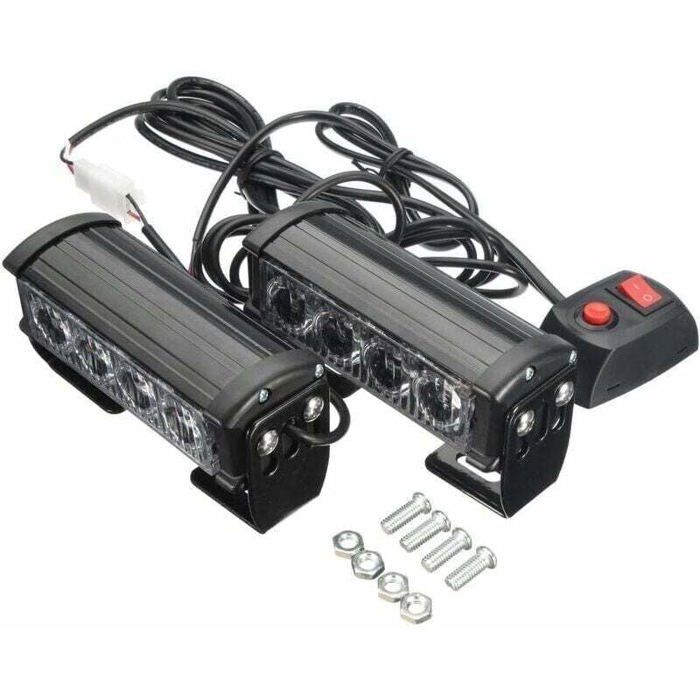 Lumières Stroboscopiques LED Magnétiques – 12 Pack – Rechargeable USB – Télécommande – IP65 – Drone, Voiture, Vélo