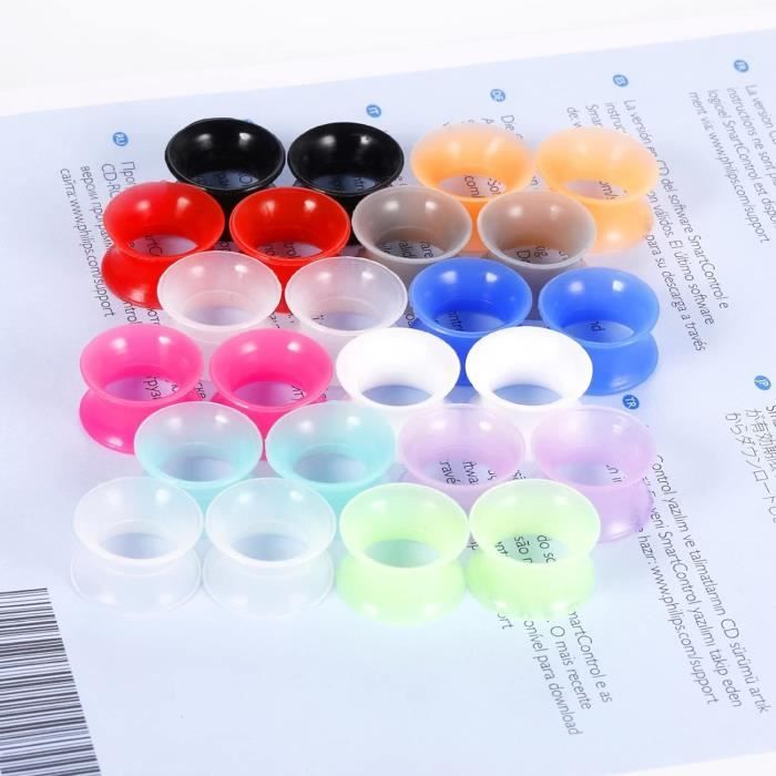 2er Set Ohr Tunnel Roségold - Chirurgenstahl Dehnschmuck 6mm