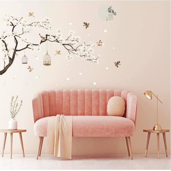 Stickers Oiseaux sur un cable - Autocollant muraux et deco
