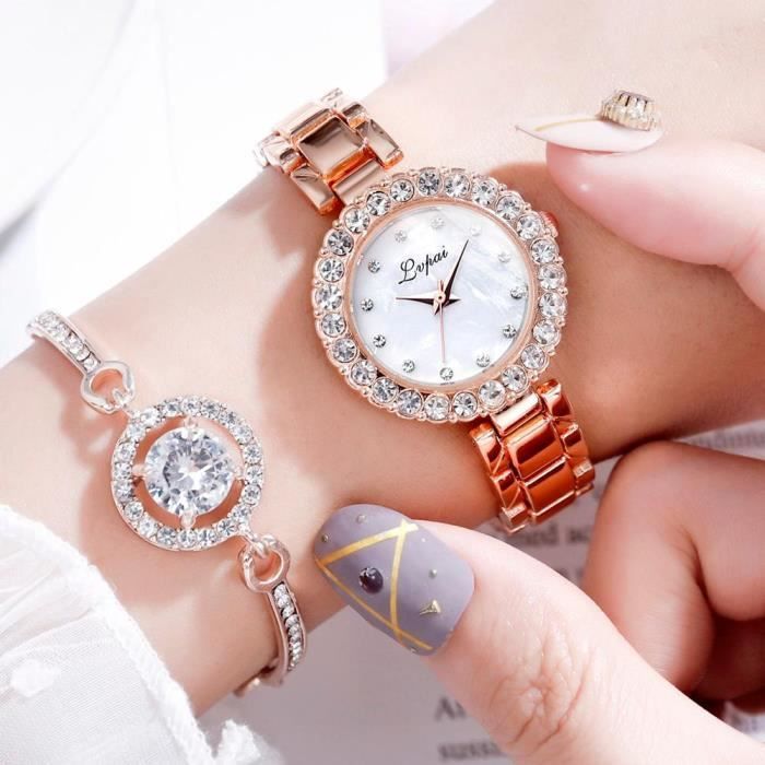 Montres ensemble de montres de luxe pour femmes montre Bracelet