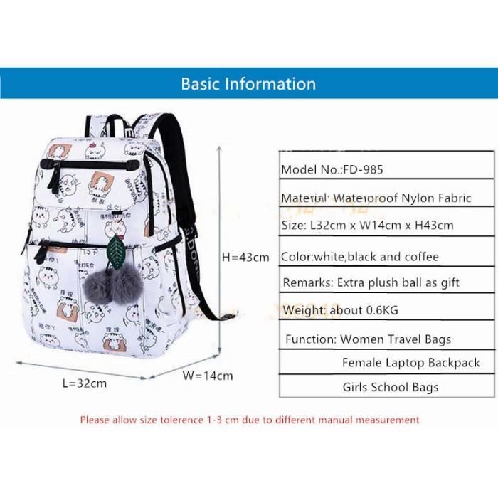 Sac a on sale dos lycée