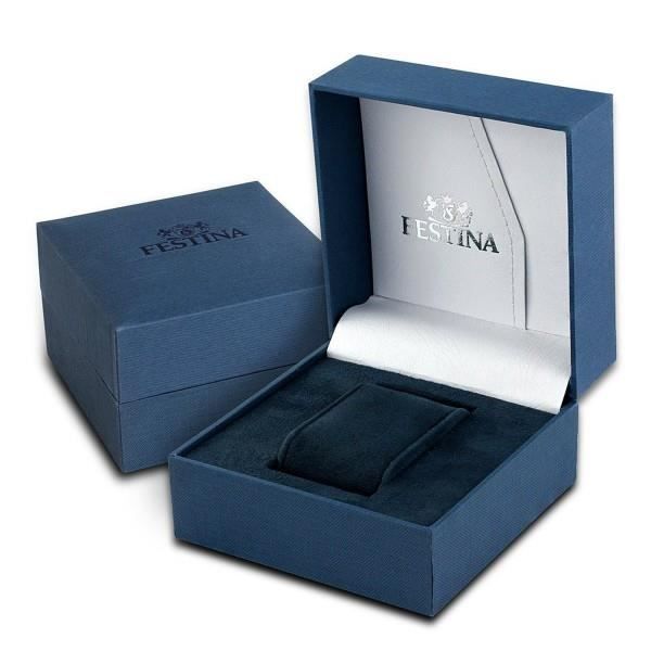 Montre FESTINA F16892/1 Argenté Cuir noir Sport