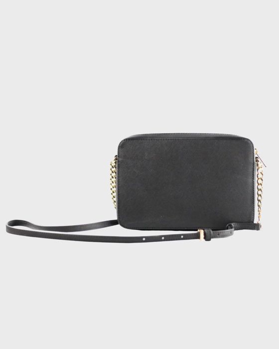 Michael Kors Jet Set Large East West Crossbody Black Saffiano