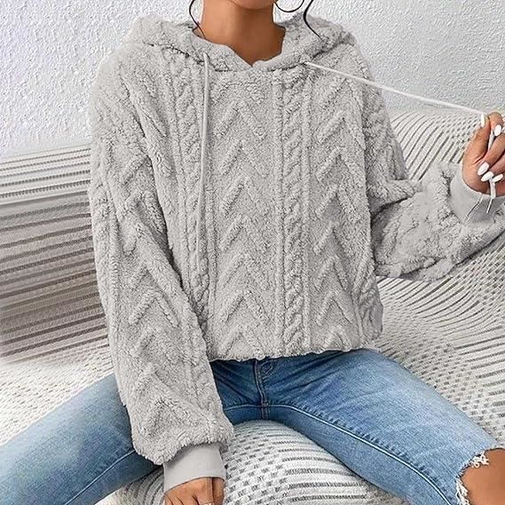 Sweat Polaire Capuche Hiver Chaud Veste Polaire Femme avec Capuche