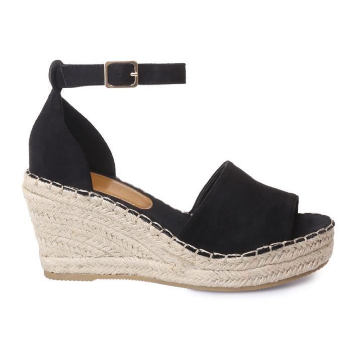 Espadrilles cheap ouvertes compensées