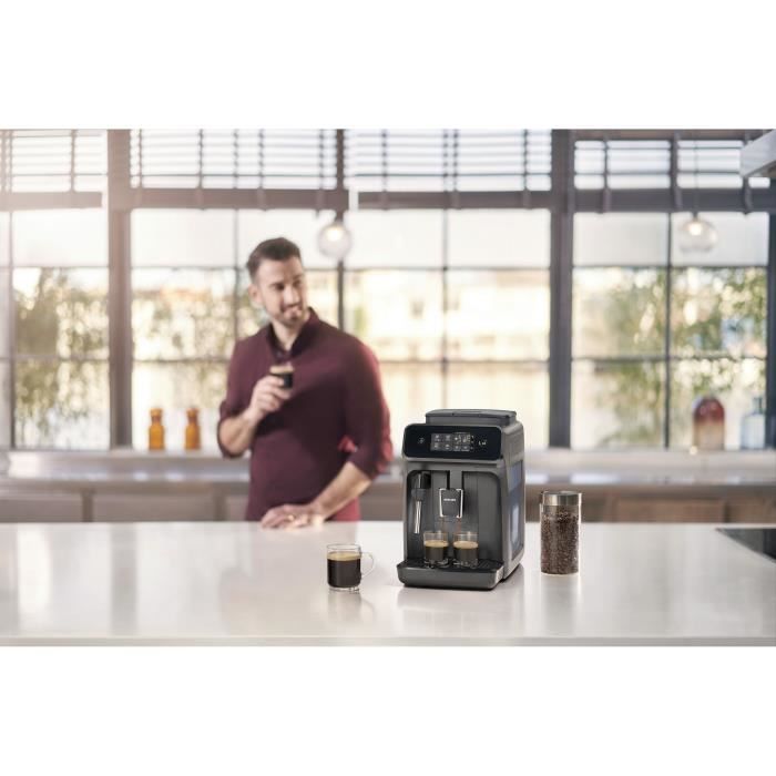 Machine a cafe expresso avec broyeur Philips EP1224/00 - Ecran tactile -  Filtre AquaClean - Broyeur réglable 12 niveaux - Cdiscount Electroménager