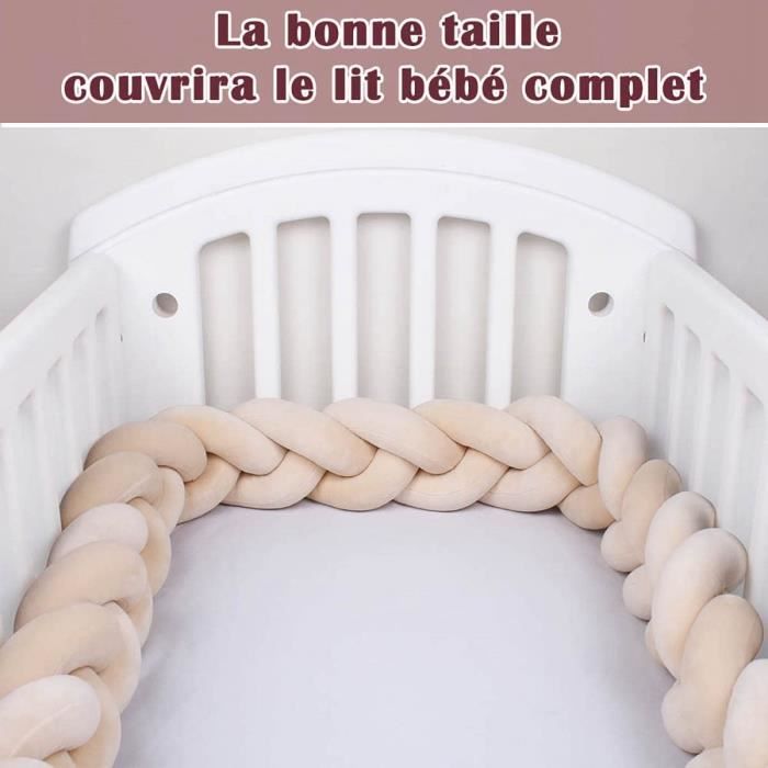 Tour de lit best sale tresse bébé 9