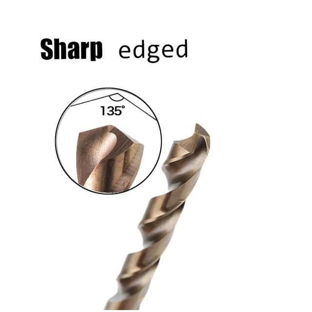 2 Forets Hélicoïdaux HSS Cobalt 8,1 Mm X 115 Mm – Tige Droite, Pour Perçage Précis