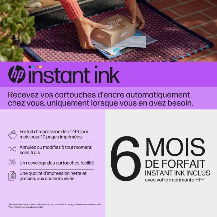 HP DeskJet 2710e Imprimante tout-en-un Jet d'encre couleur - 6 mois  d'Instant ink inclus avec HP+ - Cdiscount Informatique