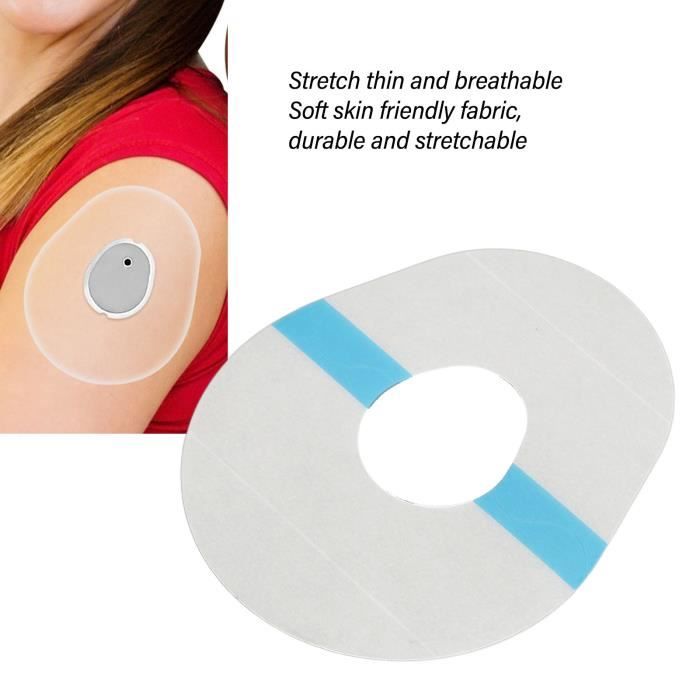 Lot De 25 Patchs Protection Capteur Glucose Freestyle Libre 1 2 3 - Imperméables Et Respirants Beige