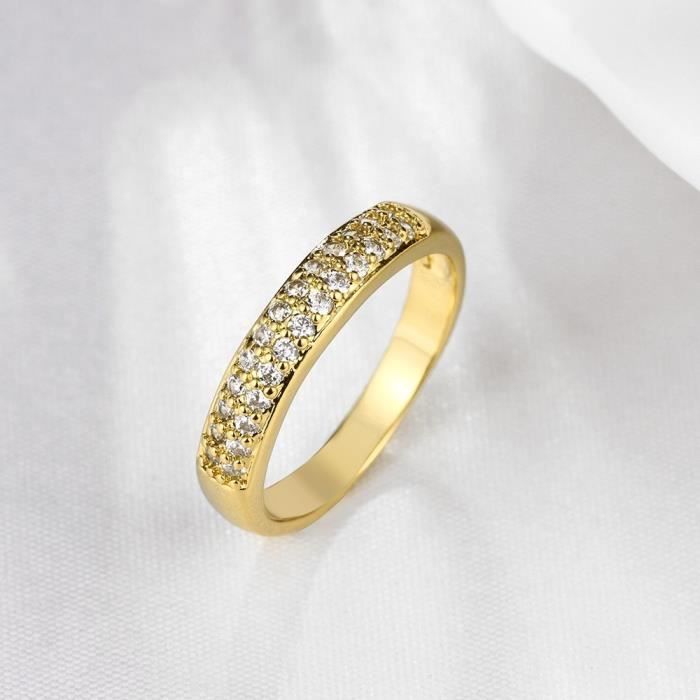 Bague Fleur Vintage Réglable Pour Femme - Fausses Perles Zirconium - Cadeau Anniversaire, Mariage, Soirée - 10