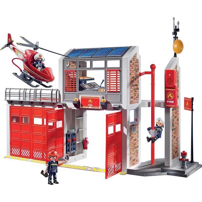 PLAYMOBIL - 9462 - City Action - Caserne de pompiers avec hélicoptère -  Cdiscount Jeux - Jouets