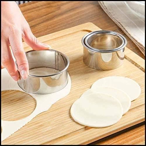 Lot De 6 Cercles à Pâtisserie En Inox - Emporte-pièces Ronds Pour Gâteaux, Cheesecakes, Tartelettes - Cuisine Maison Ou Pro