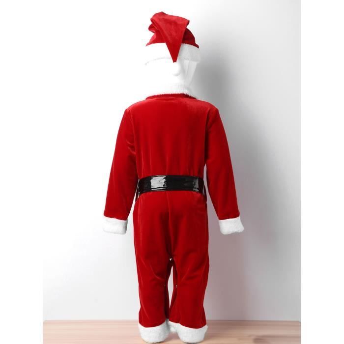 DPois Ensemble Noël Bébé Fille Garçon Barboteuse Naissance Pyjama Noël Body  Combinaison Grenouillère Chapeau Noël Père 6 Mois-4 Ans Rouge - Cdiscount  Prêt-à-Porter