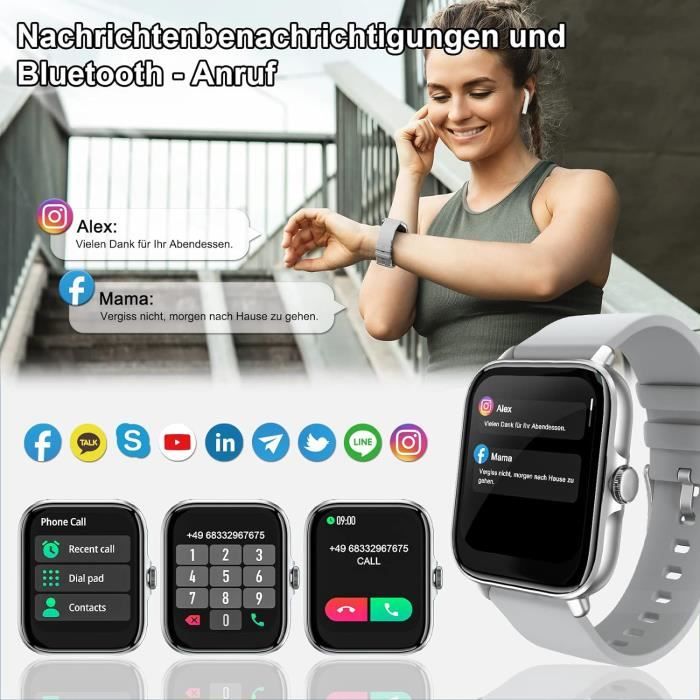 Montre connectée clearance lire sms