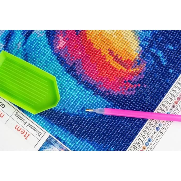 Peinture Diamant Kit Kit Diamond Painting Colibri 30x30cm - 5D Strass Point De Croix - Loisir Créatif Adulte Kit Peinture Diamant