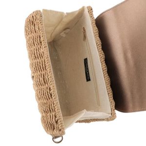 Sac Bandoulière En Paille Marron Pour Femme - Neuf Sans étiquette, Léger Et Pratique