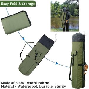1. Sac De Rangement Pour Canne à Pêche, étui De Transport Pliable Pour Canne A Peche Organisateur Portable Pour Canne A Peche Noir 95055303