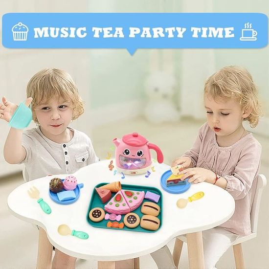 Dinette enfant ecoiffier service à thé et gâteaux en plastique - Jeux & Jouets