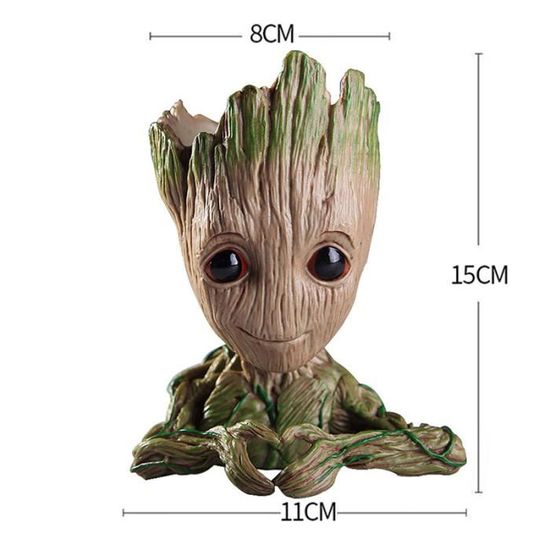 Pot A Fleurs Groot Dessin Anime Figure Pot De Fleurs En Pot De Jardin Avec Trou Stylo Titulaire Cadeaux Pour Enfant Finger Heart Cdiscount Maison