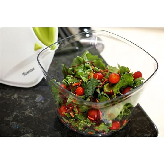 Twinzee Essoreuse à Salade Grande Capacité (5L) - Design Innovant - Poignée  ergonomique, Antidérapant et Bouton Stop : : Cuisine et Maison