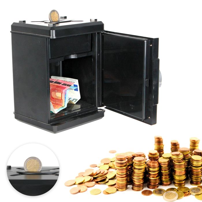 Tirelire Électronique XXL Avec Compteur LCD - Infactory - Capacité 3,8L - Pour Pièces Euros