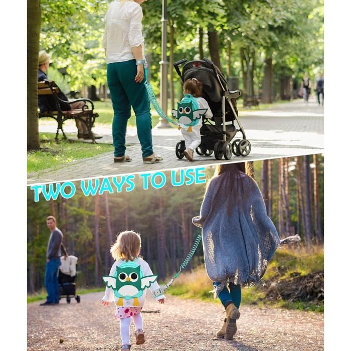 Harnais Sécurité Enfant Anti-perte - Coton Respirant, Réglable - Pour Shopping, Marche, Voyages - Laisse Sac à Dos