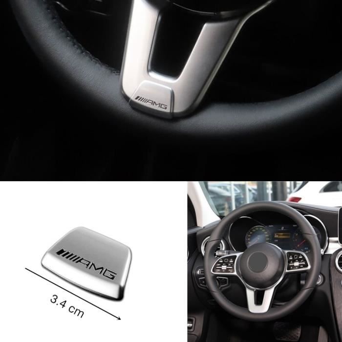 DIYUCAR Autocollant décoratif pour volant de voiture en plastique ABS pour  Mercedes-Benz Smart 451 Fortwo 2009-2015
