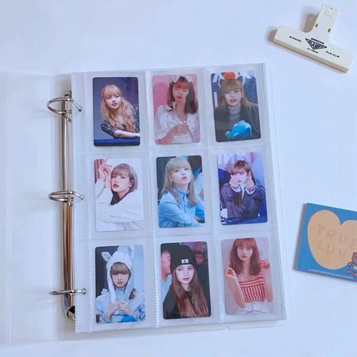 1080 cartes - Grand classeur A4 Kpop Album Photo Polaroid, porte