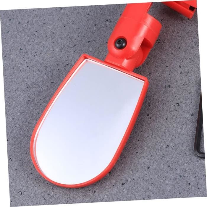 Hayaww Lot De 2 Miroirs Rétroviseurs Vélo Convexes 10 Cm - 360° Réglables Pour Guidon 15-35 Mm, Sécurité Route Et VTT