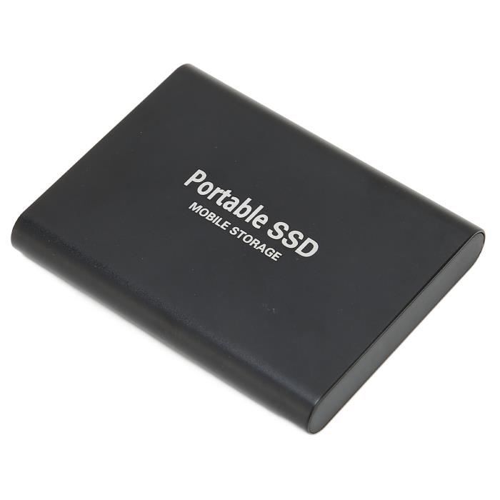 Disque SSD Mini Disque Dur Externe Portable 4TB 4To Argent Type-C avec  Pochette Sac de Stockage en Tissu Noir - Cdiscount Informatique
