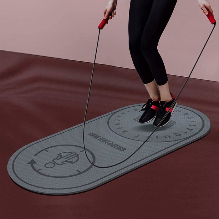 RVUEM Tapis De Corde à Sauter, Tapis De Sport pour Saut Corde, Tapis D'Absorption Chocs, Tapis D'EntraîNement Rond, Tapis Rembourré Fitness Durable, pour Exercices Corde CroiséE,Diameter 100cm,6mm RVUEM Tapis De Corde à Sauter, Tapis De Sport pour Saut Corde, Tapis D'Absorption Chocs, Tapis D'EntraîNement Rond, Tapis Rembourré Fitness Durable, pour Exercices Corde CroiséE,Diameter 100cm,6mm