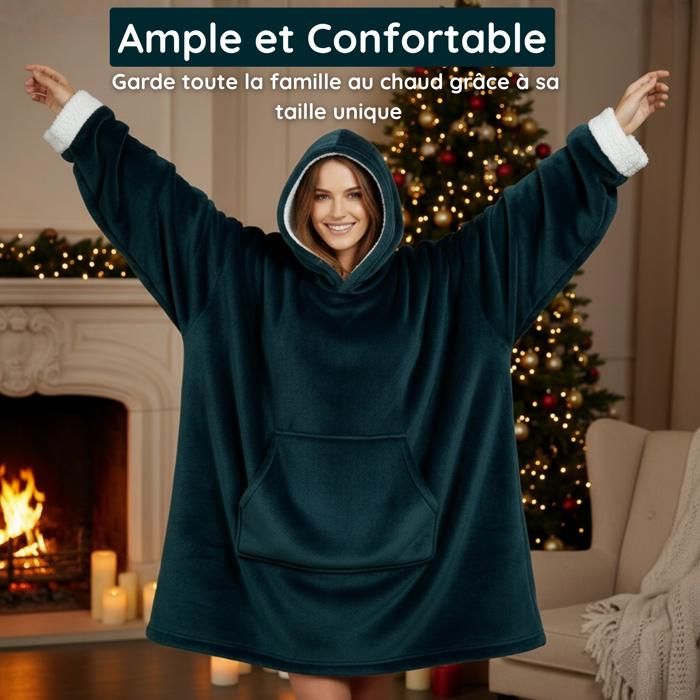 Générique Requin Sweat à Capuche Sweat Plaid Polaire Chaude