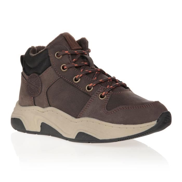SPROX Baskets Hautes Marron Enfant
