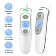Thermomètre Frontal Infrarouge Sans Contact, Qualité Médicale pour Bébé Enfants, Alarme de Température Elevée et 3 Rétro-éclairag-0