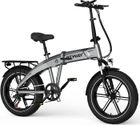 HITWAY Vélo électrique VAE BK36 Pliable - 20" x 4.0 Gros Pneus - Batterie Amovible 48V10,4Ah - Moteur 250W - 7-Vitesses - Gris