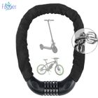 FOOTIER Chaîne Antivol Vélo 100 CM, Chaîne Cadenas Vélo 5 Chiffres Codes pour Vélos électrique/VTT, Motos, trotinette electrique, Portails