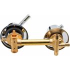 OKUMGGYJ 2/3/4/5 Voies Sortie D'eau Vis Filetage Centre Distance 10 cm 12,5 cm Mitigeur En Laiton Salle De Bains Douche Mélangeur Robinet