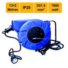 ARCOTEC Enrouleur mural auto 15m 3G1.5 avec voyant + disjoncteur thermique - garantie 2 ans