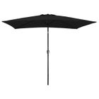 HAPPY GARDEN Parasol droit HAPUNA rectangulaire 2 × 3m noir