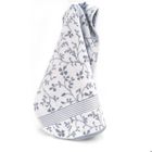 LINNEA Drap de douche 70x140 cm VINTAGE FLORAL Gris 550g/m2