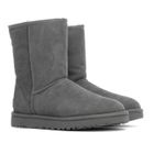 Bottes - UGG - Classic Short II - Haute - Cuir - Gris