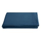 Drap plat Palace pur coton teint lavé, 63 fils/cm² Vent du sud - Palace Marine - 270 x 290 cm pour lit King Size