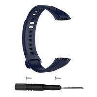 TPE Sports Bracelet de rechange/remplacement montre pour Huawei Honor Band 3-Bleu