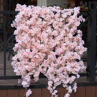1pc couleur 03 - Guirlande De Fleurs Artificielles En Soie, 1.8m, Vigne Suspendue En Fleurs De Cerisier Sakur