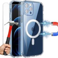 Coque iPhone 12 Pro Max (6,7") avec Cercle  pour chargement induction + verre trempé