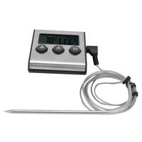 Tbest moniteur de température des aliments Thermomètre à viande numérique mètre de température alimentaire avec alarme de