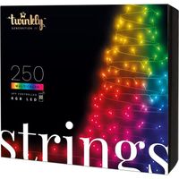 Twinkly Strings  Guirlande Lumineuse a LED Controlee par Application avec 250 LED RVB (16 Millions de Couleurs). 20 Metres. F