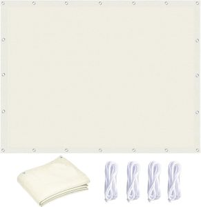 VOILE D'OMBRAGE Blanc Voile d'ombrage Rectangulaire 2.5 x 3 m Mati